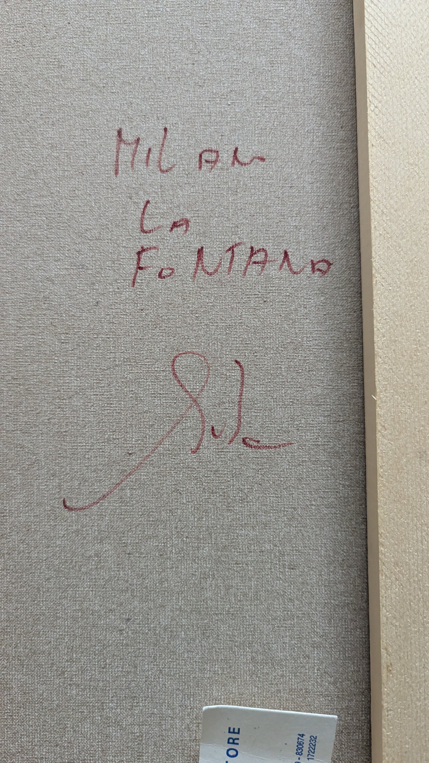 Sitzia Salvatore - Milan La Fontana (Signeerattu Öljyvärimaalaus)