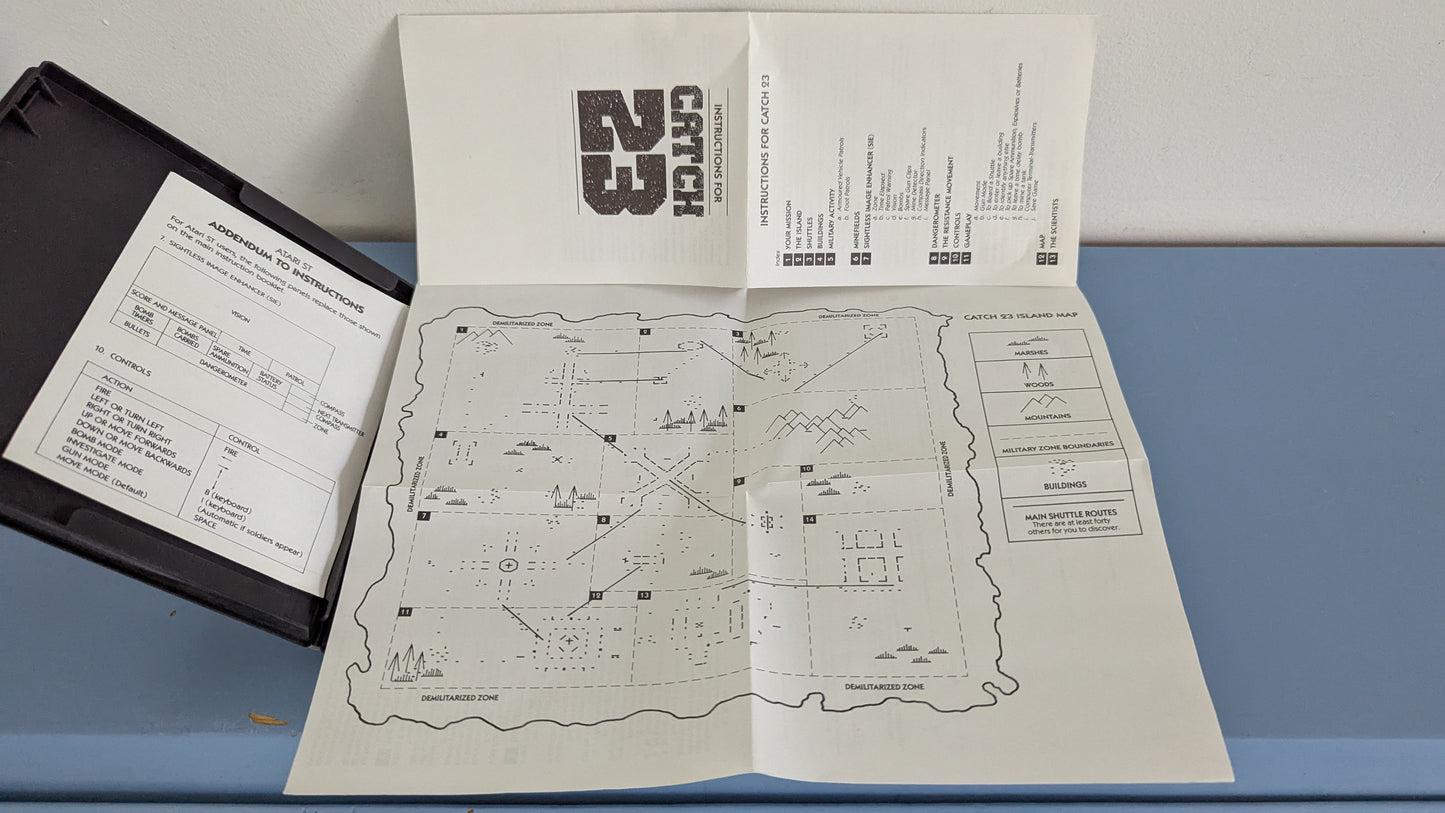 Martech Games Ltd - Catch 23 (Atari ST, Disketti, Ohjeet)