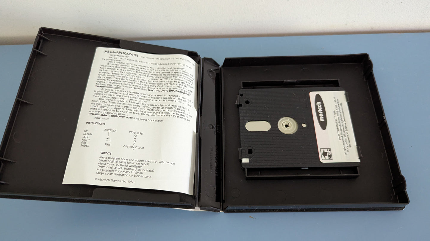 Martech Games Ltd - Mega Apocalypse (Amstrad, Disketti, Ohjeet)