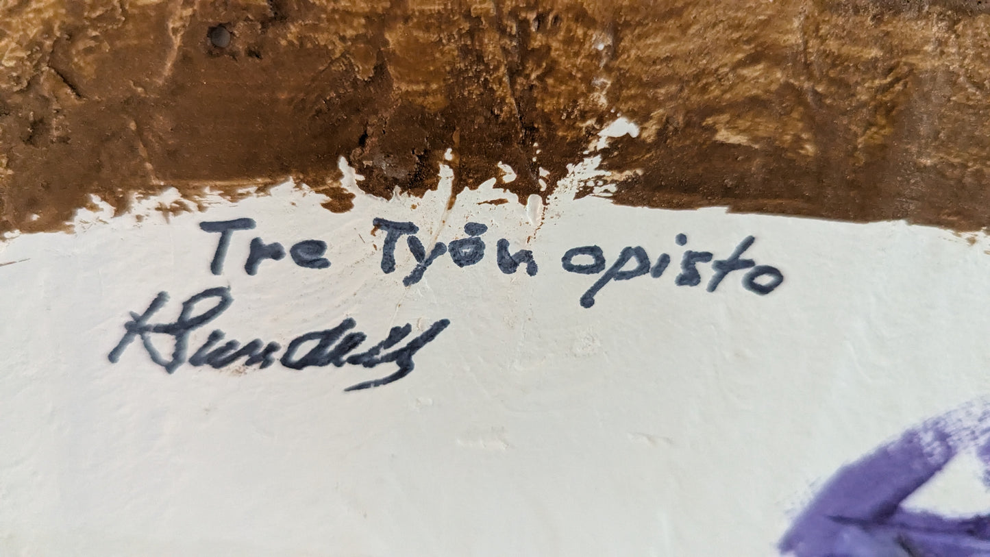 Kalevi Sundell - Kipsipatsas (Signeerattu, 1960-luku)