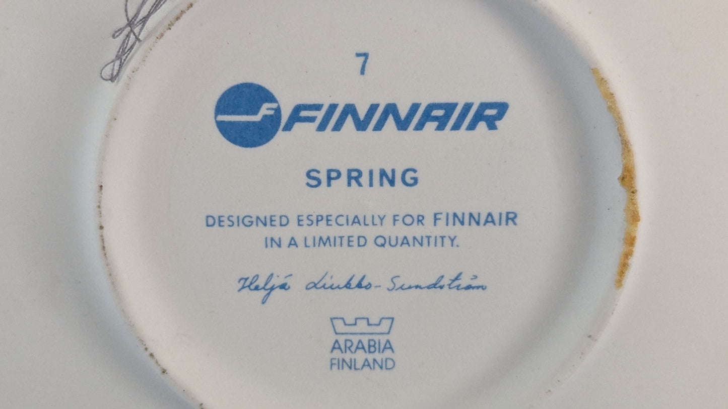 Arabia Finnair Spring / Kevät Seinälaatta (Heljä Liukko-Sundström)