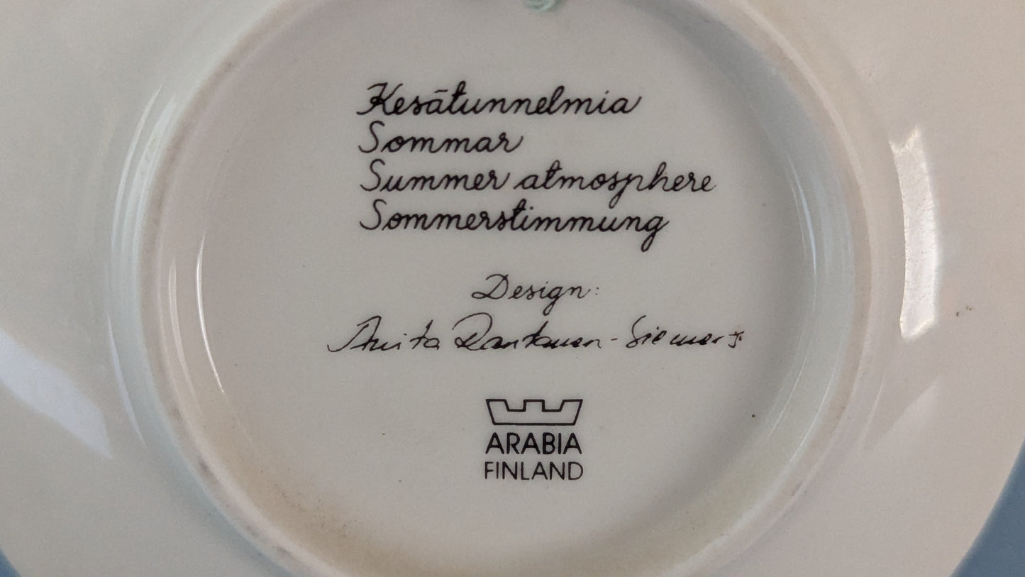 Arabia Kesätunnelmia Seinälautanen (Anita Rantanen-Siewers)