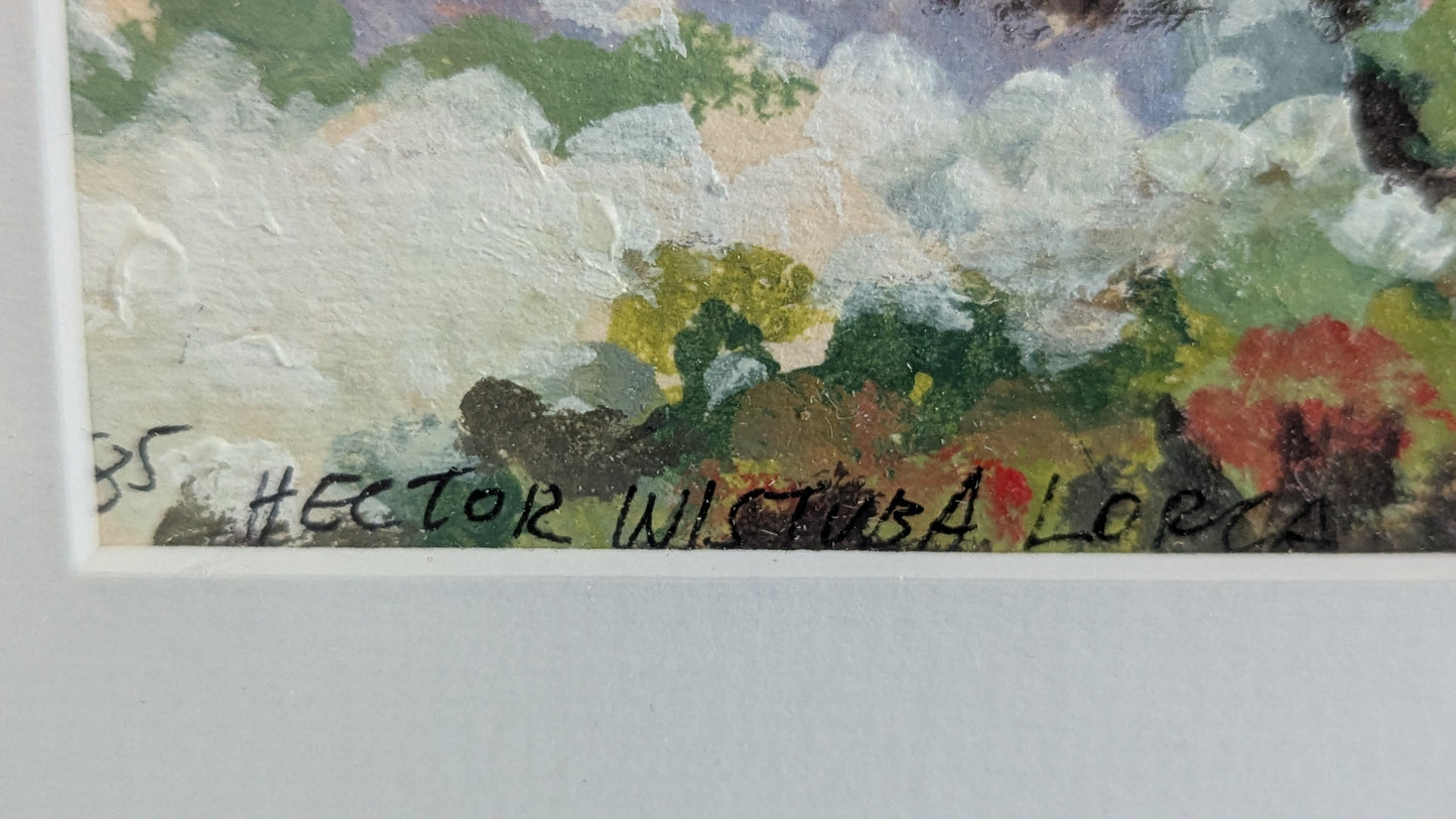 Hector Wistuba Lorca - Signeerattu Öljyvärimaalaus (1985)
