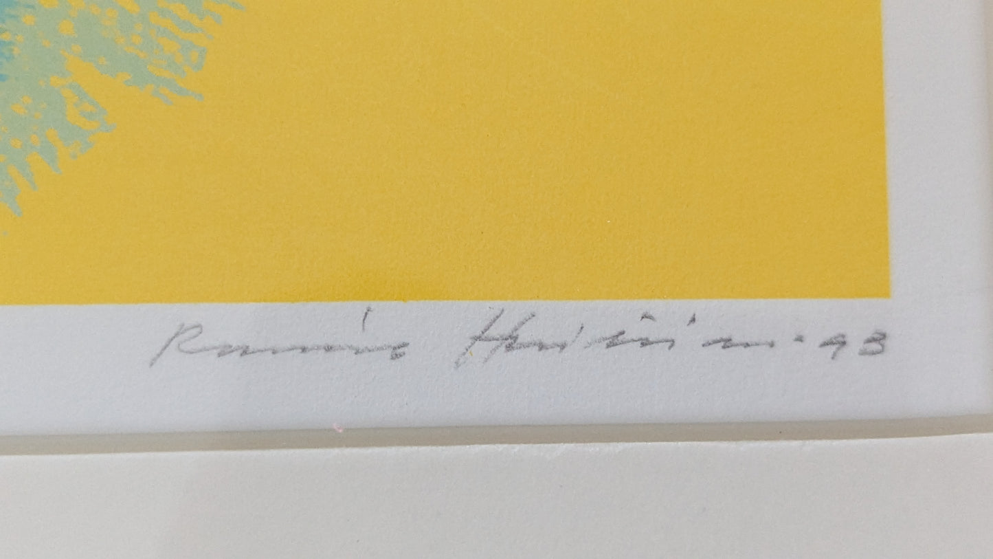 Raimo Huittinen - Benecol-Kylä (Signeerattu Grafiikka 1998)