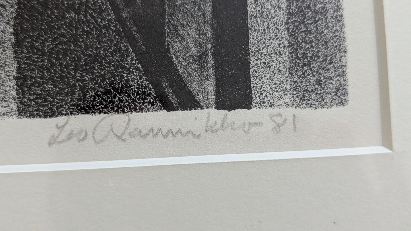 Leo Rannikko - Rappukäytävä (Signeerattu Grafiikka 1981)