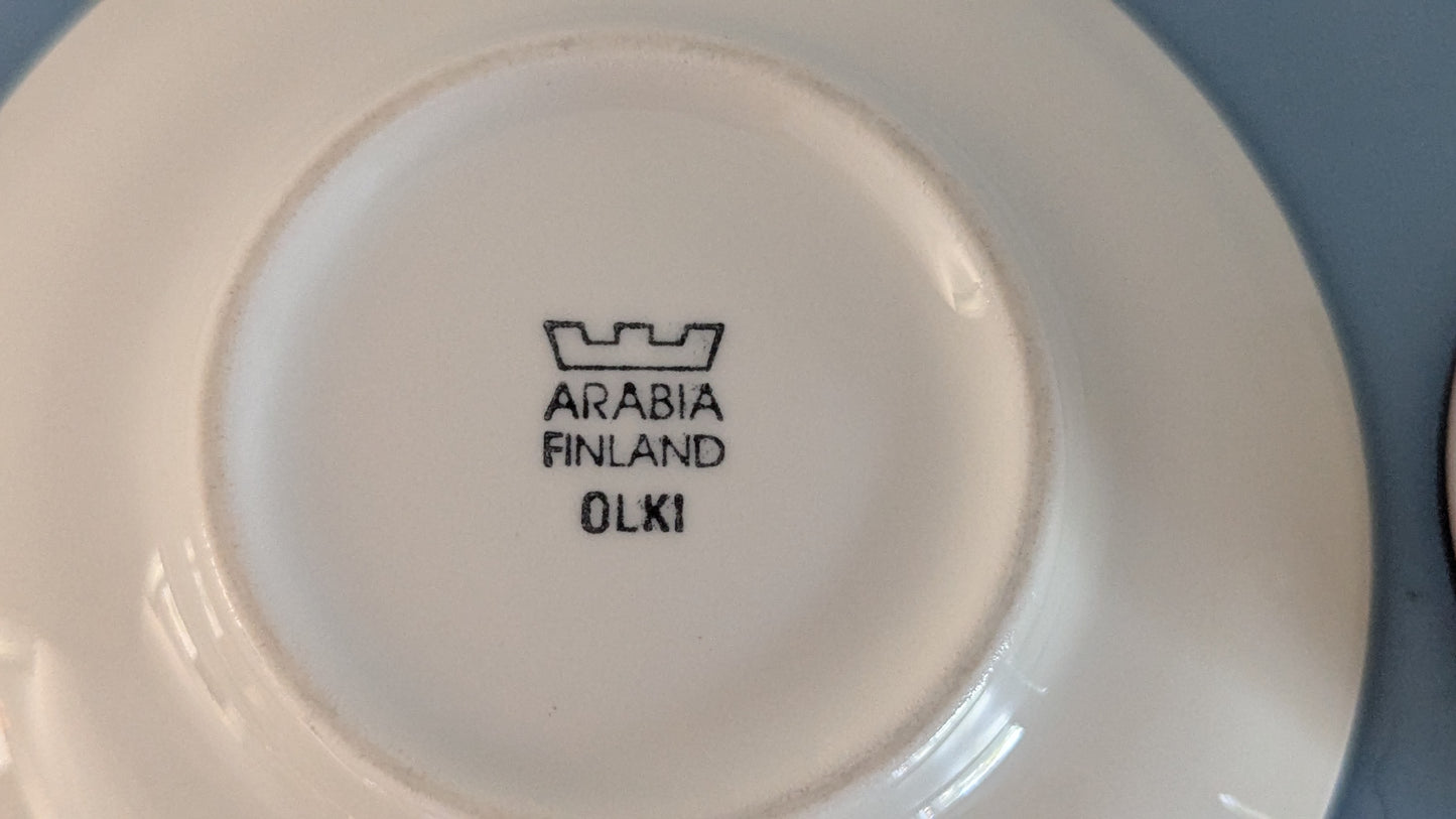 Arabia Olki Kahviastiasto Kuudelle Hengelle (18-osaa, 1998-2002, Stig Lindberg)