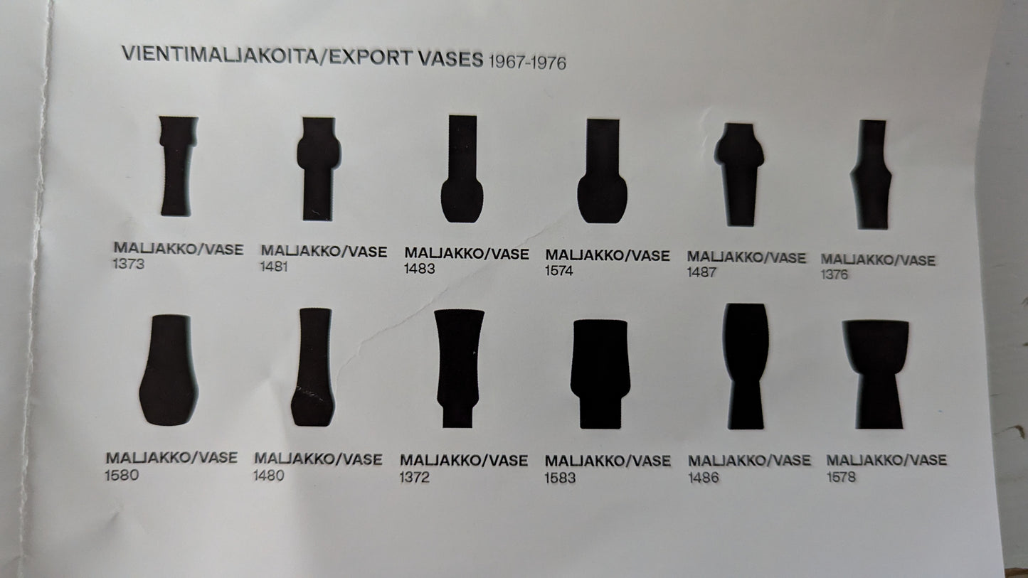 Riihimäen Lasi 1578 Maljakko (Tamara Aladin)