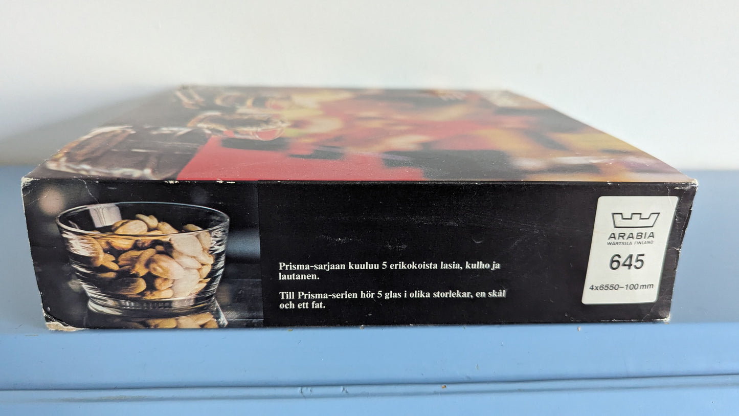 Nuutajärvi Prisma Annoskulho (4kpl, Alkuperäisessä Pakkauksessa, Kaj Franck)