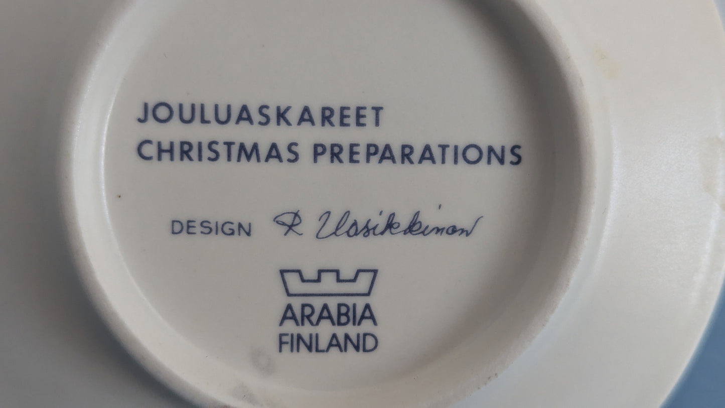 Arabia Jouluaskareet Seinälautanen (Raija Uosikkinen)