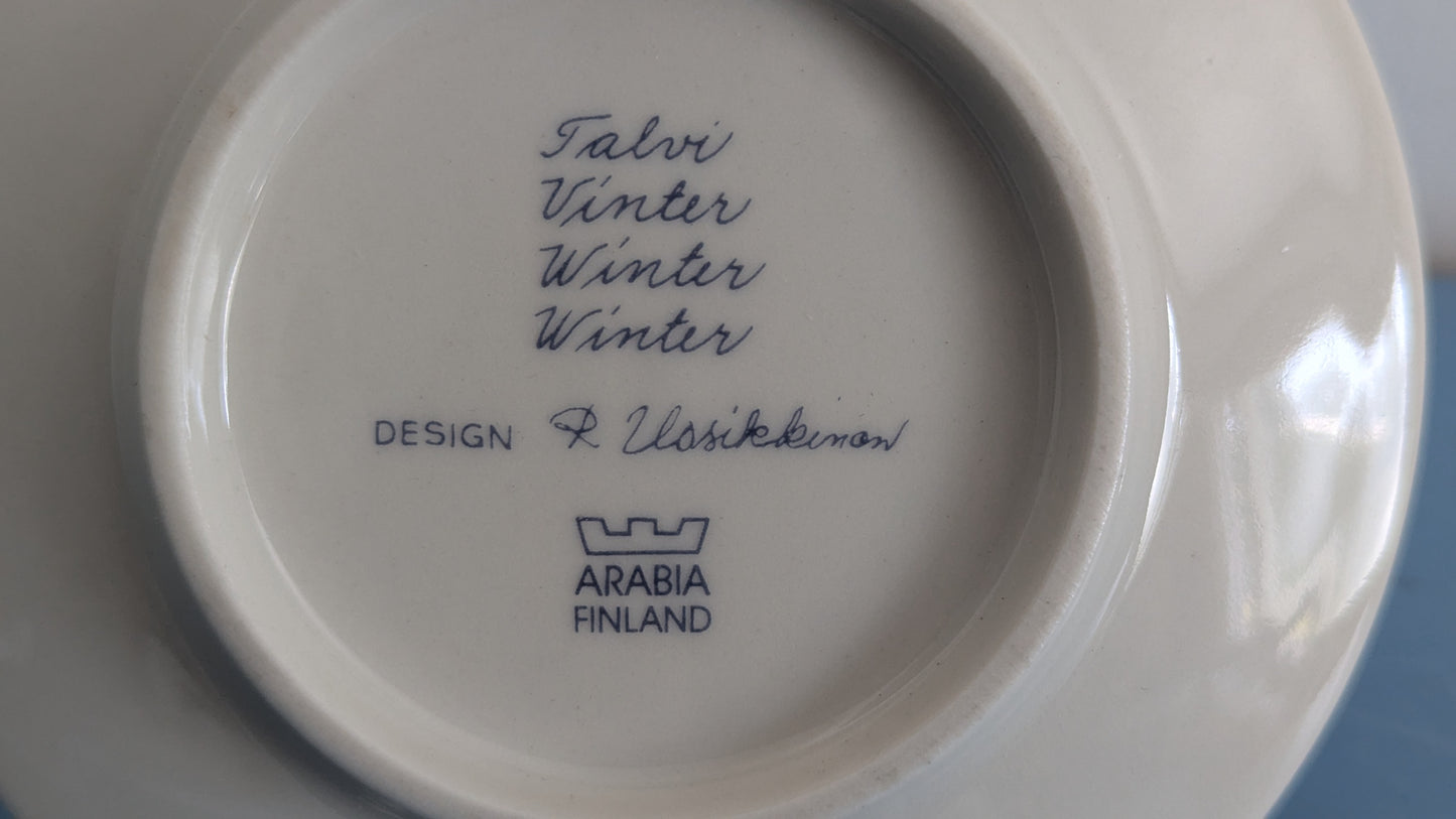 Arabia Talvi Seinälautanen (Raija Uosikkinen)