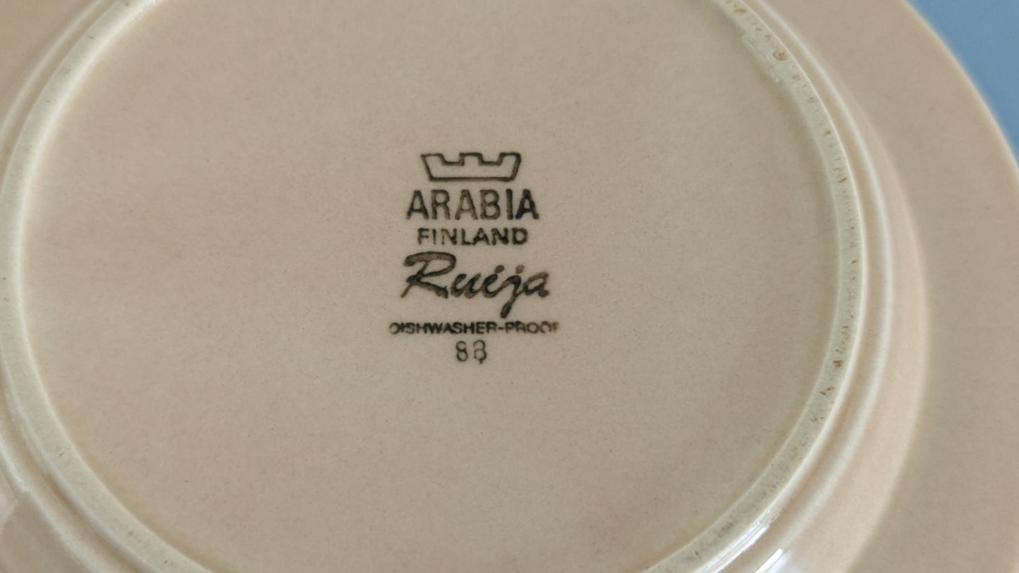 Arabia Ruija Leivoslautanen / Leipälautanen (6kpl, 1975-1981, Raija Uosikkinen)