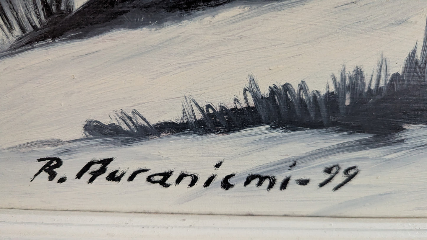 Raimo Auraniemi - Signeerattu Öljyvärimaalaus (1999)