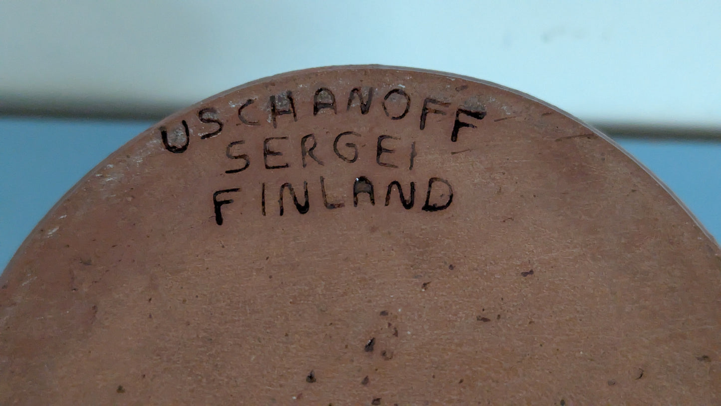 Sergei Uschanoff - Saviruukku / Ruukku (1970-1980-alku, Signeerattu)