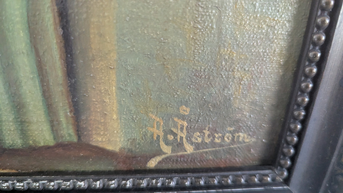 A. Åström - Signeerattu Öljyvärimaalaus