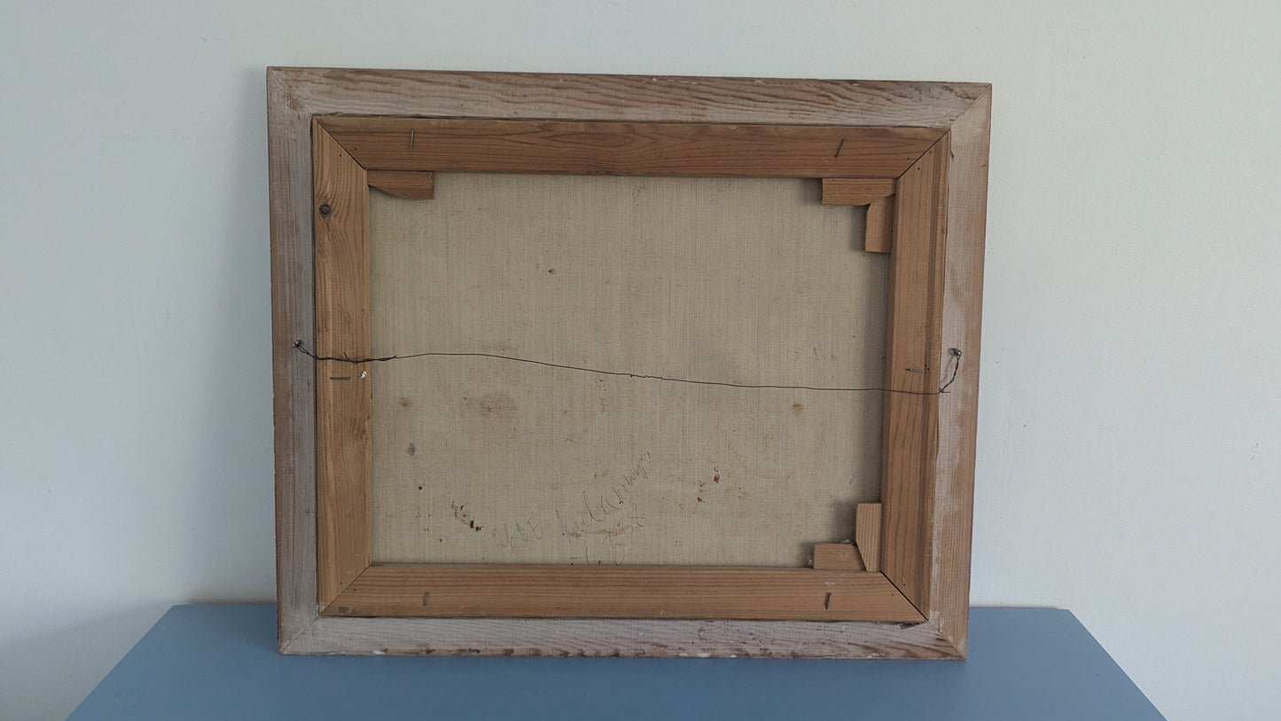 Jean Trenet - Signeerattu Öljyvärimaalaus