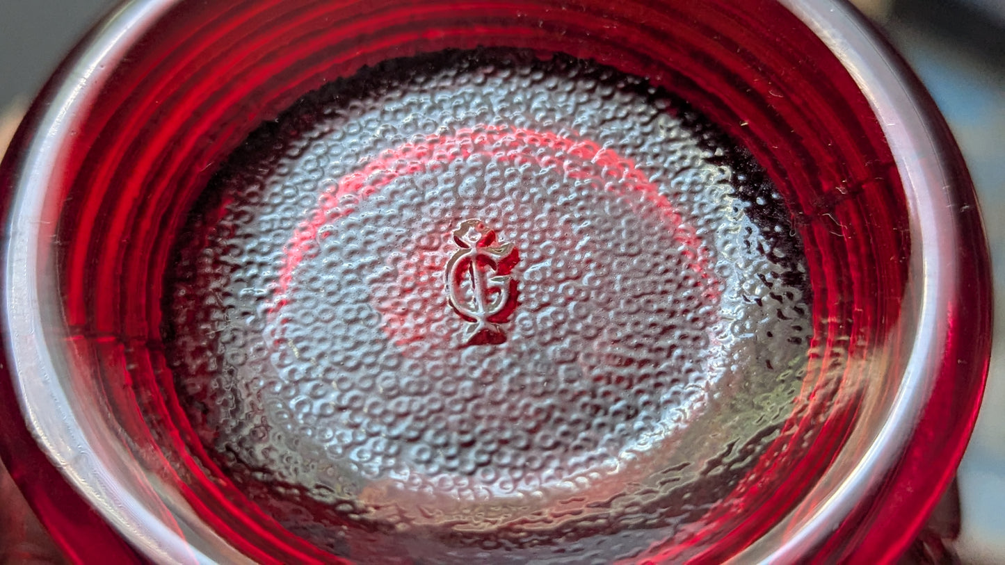 Imperial Glass - Grape Ruby Sokerikko (1950-1960-luku)