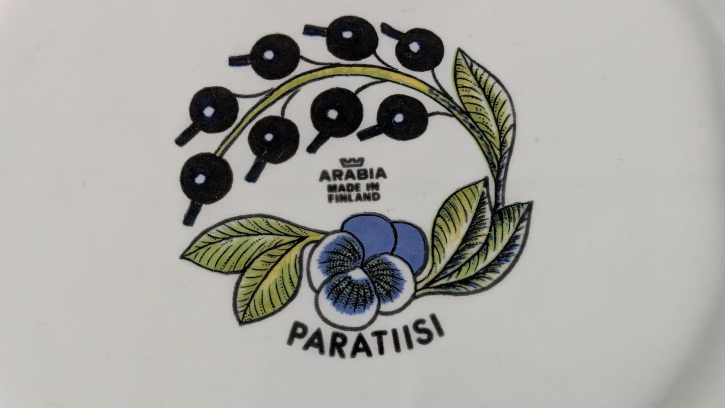 Arabia Paratiisi Tarjoiluvati / Tarjoilulautanen (1969-1974, Birger Kaipiainen)