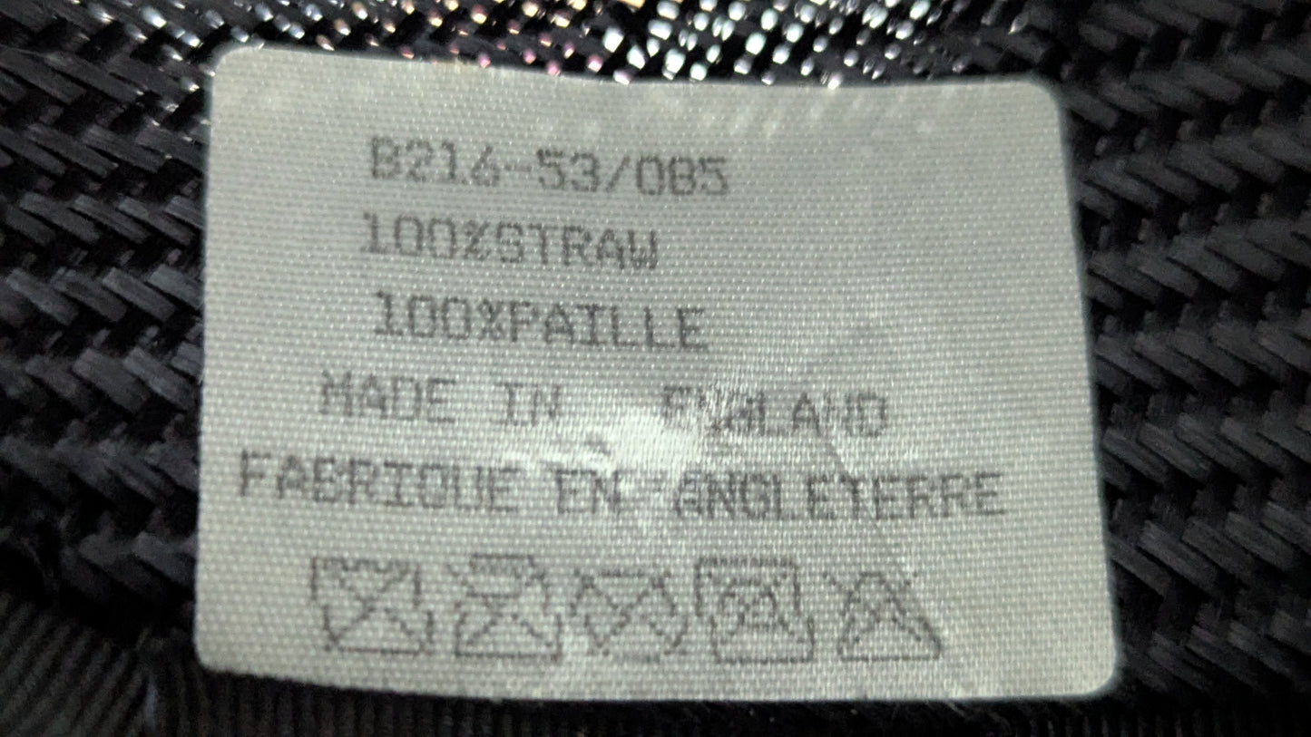 Naisten Englantilainen Rusetilla Koristeltu Hattu (Made in England, 100% Straw)