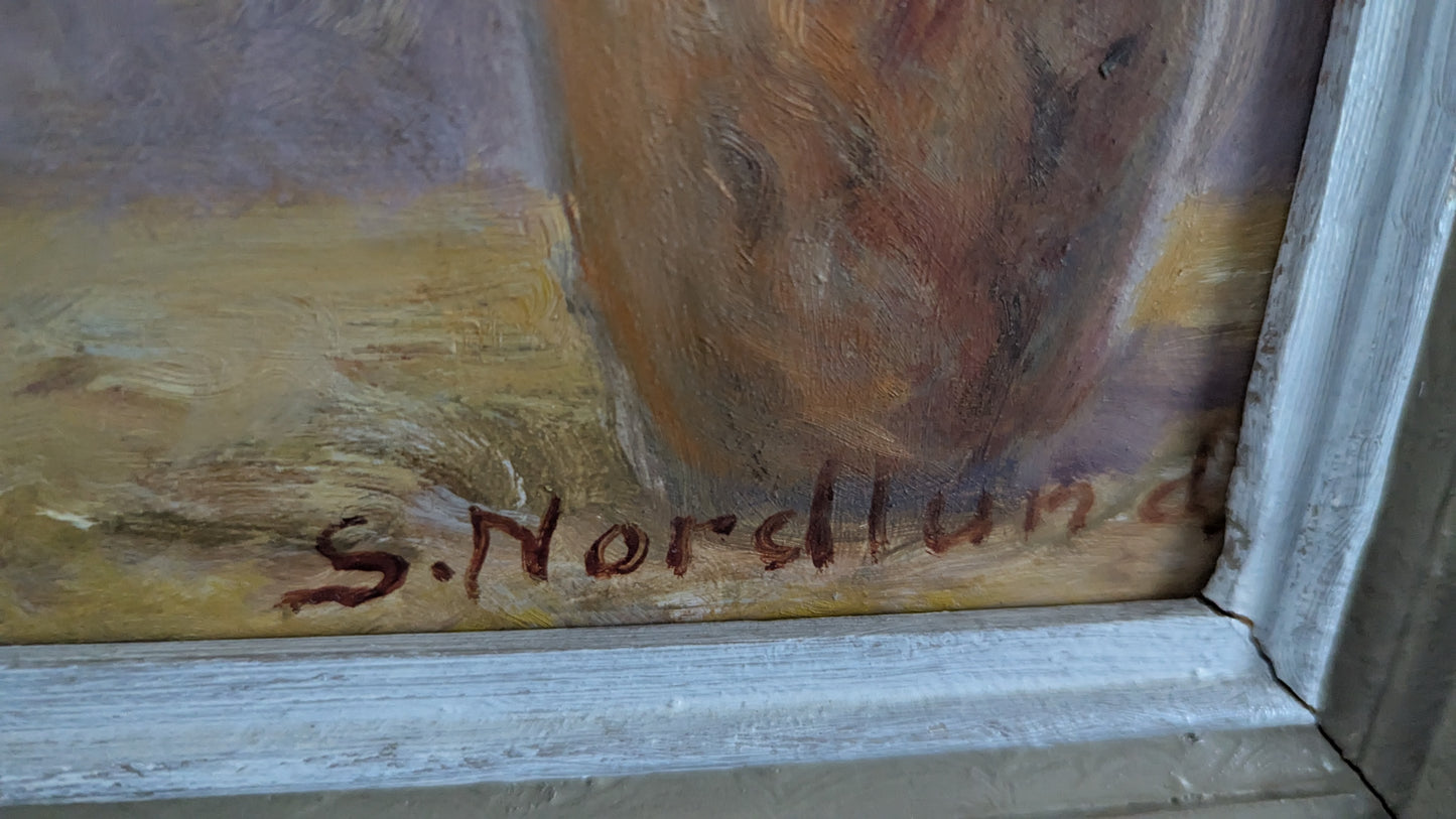 S. Nordlund - Signeerattu Öljyvärimaalaus