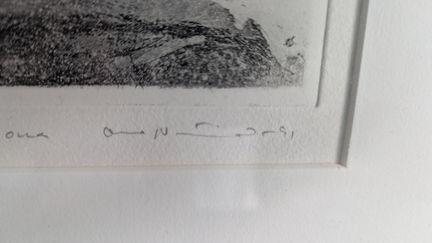 Osmo Nissinen - Ilta Suvannolla (Signeerattu Grafiikka 1991)