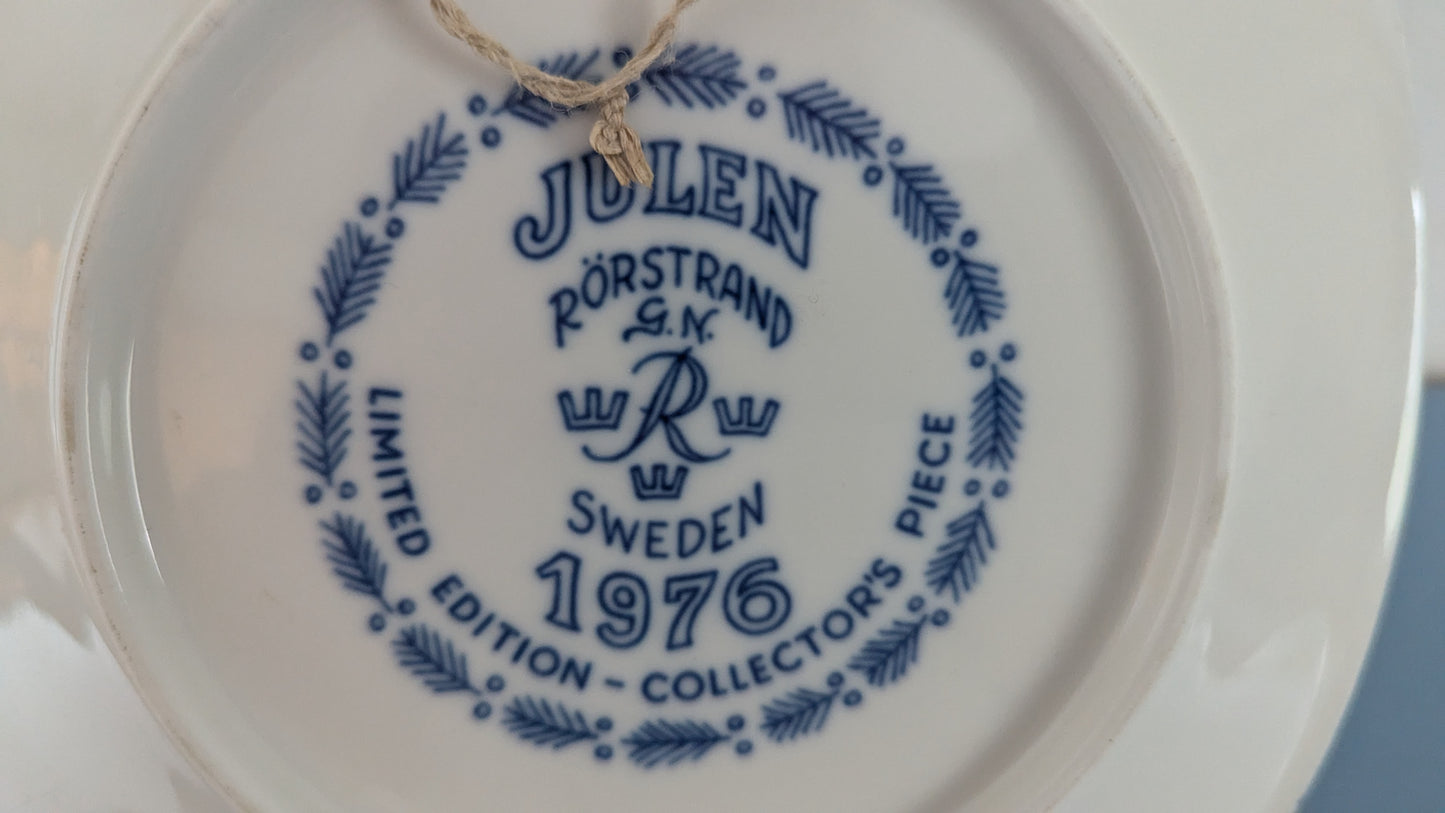 Rörstrand Nils Upplandissa 1976 Joululautanen (Gunnar Nylund)