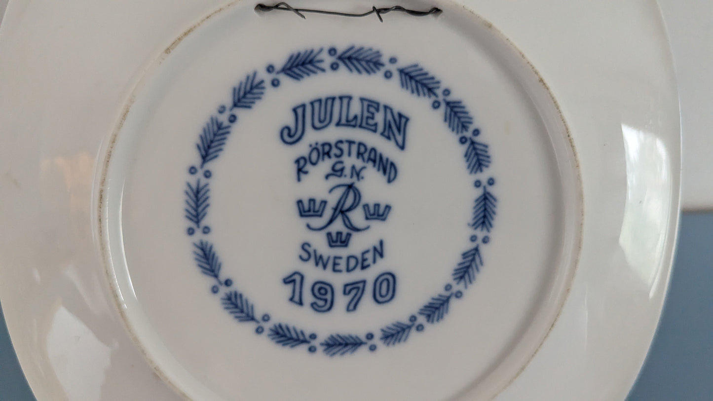 Rörstrand Nils Hanhien Kanssa 1970 Joululautanen (Gunnar Nylund)