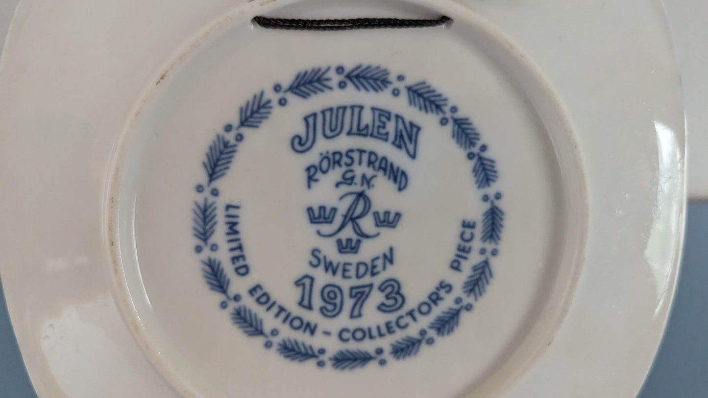 Rörstrand Maatila Smålandissa 1973 Joululautanen (Gunnar Nylund)