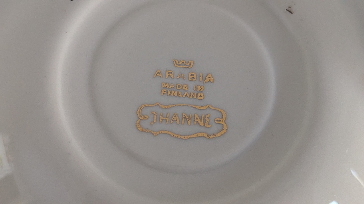 Arabia Ihanne Kahviastiasto Kuudelle Hengelle (12-osaa, 1940-1956, Olga Osol)