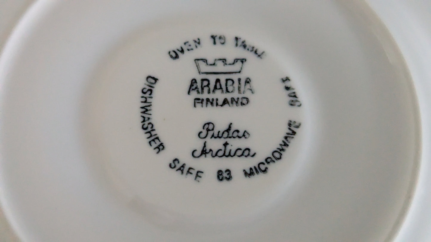 Arabia Arctica Pudas Kahviastiasto Seitsemälle Hengelle (14-osaa, 1981-1987)
