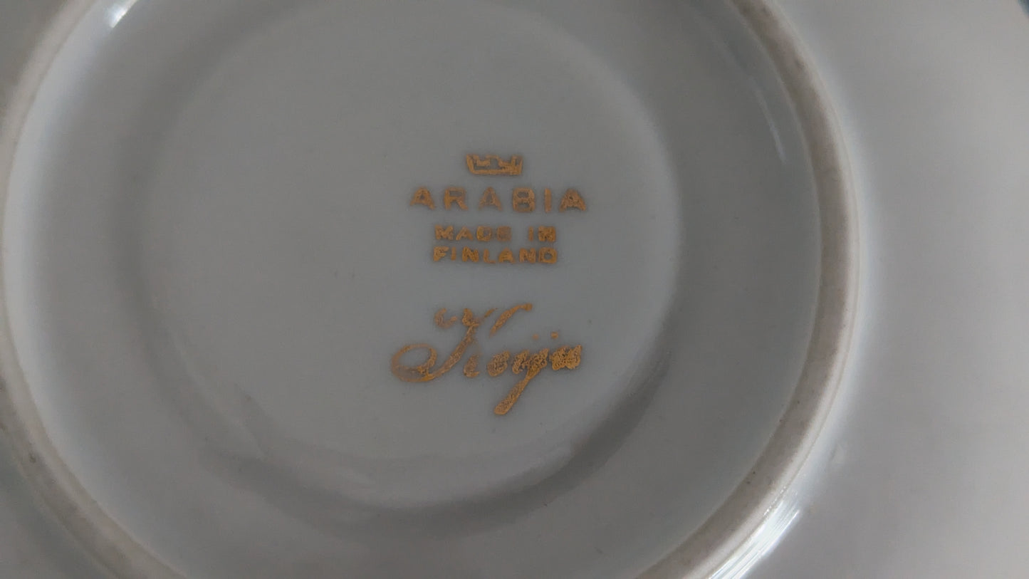 Arabia Keiju Kahviastiasto Kymmenelle Hengelle (20-osaa, 1954-1970)