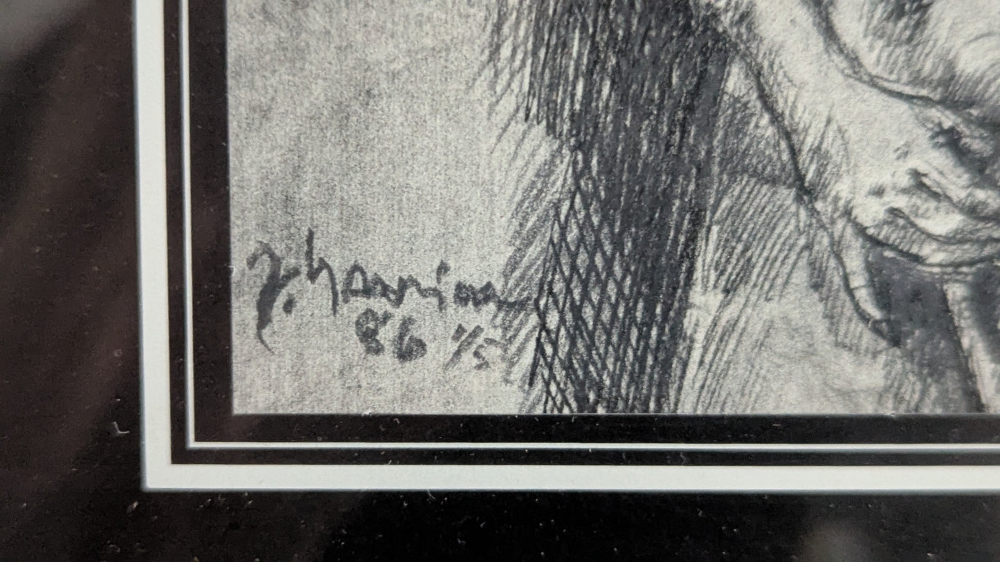 Jukka Saarinen - Signeerattu Sekatekniikka (Tussi / Lyijy, 1986)