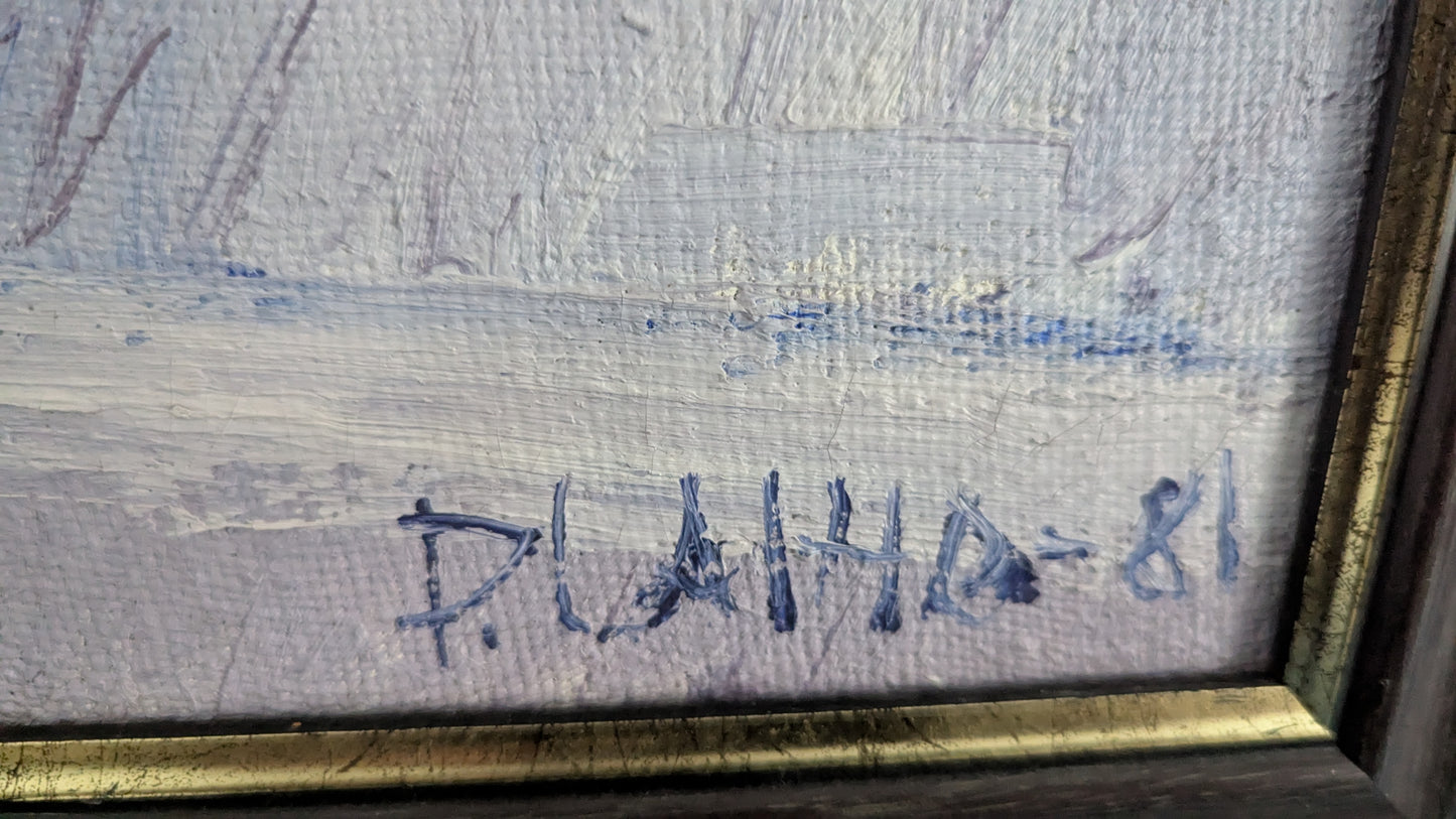 Pekka Laiho - Signeerattu Öljyvärimaalaus (1981)