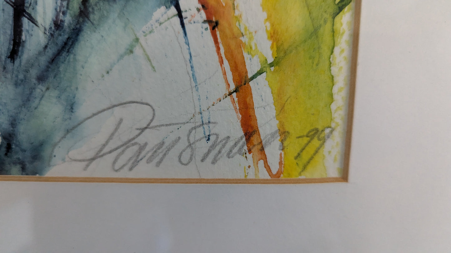 Päivi Suomi - Signeerattu Akvarellimaalaus (1999)