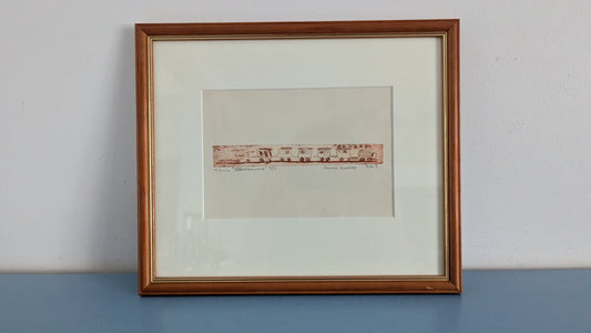 Sanna Kuokka - Idänpikajuna (Signeerattu Monotypia 2003)