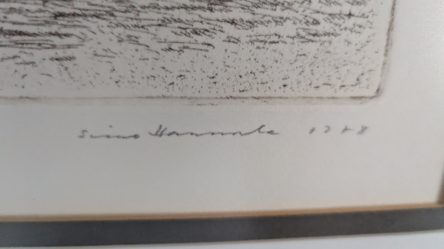 Simo Hannula - Vanha Majakka (Signeerattu Etsaus, 1978)