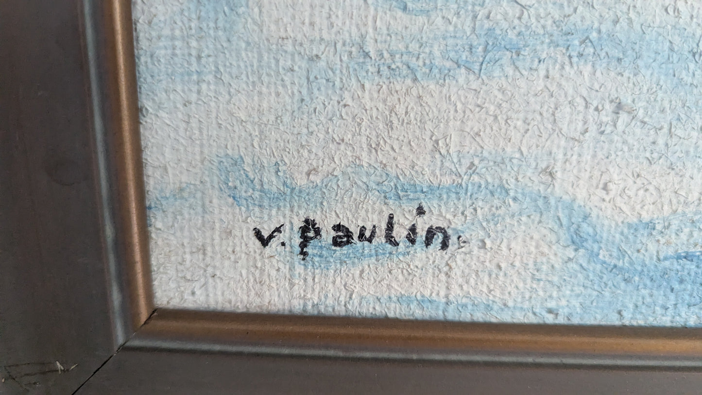 Veikko Paulin - Signeerattu Öljyvärimaalaus