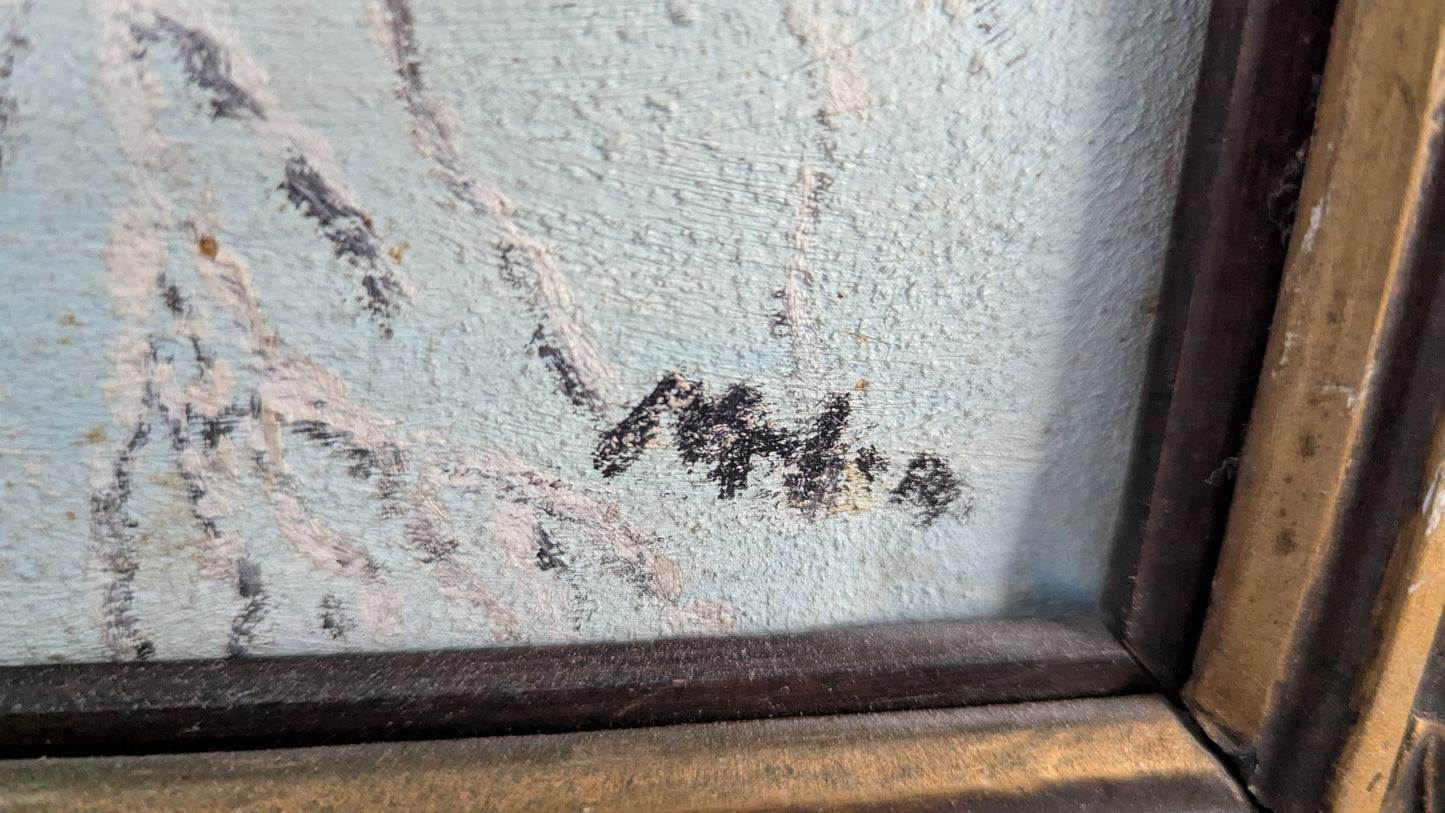 Signeerattu Teeri Aiheinen Öljyvärimaalaus