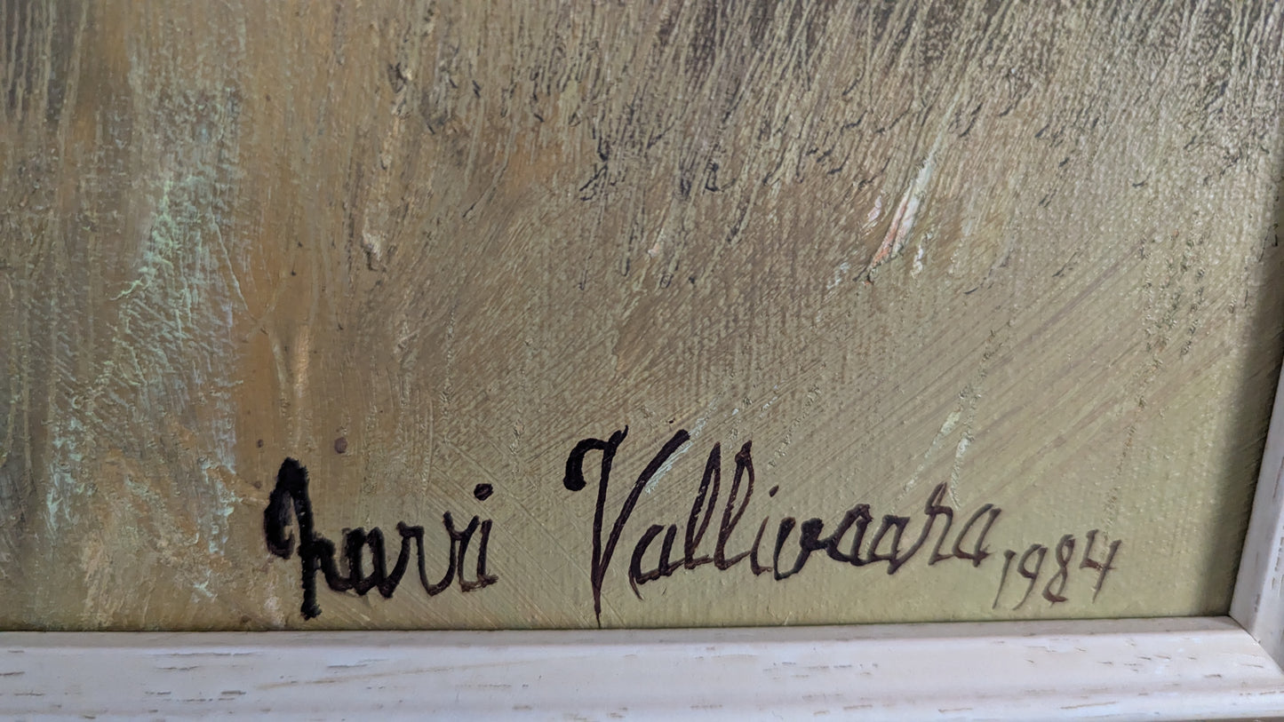 Harri Vallivaara - Signeerattu Öljyvärimaalaus (1984)