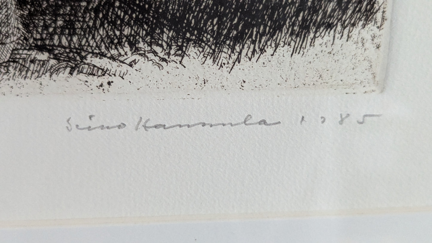 Simo Hannula - Merkkipäivä (Signeerattu Etsaus 1985, 15/75)