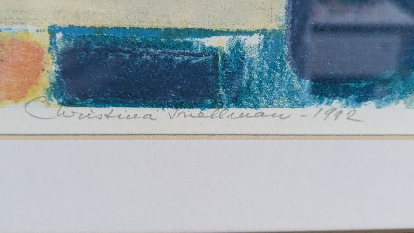 Christina Snellman - Signeerattu Litografia (1982)