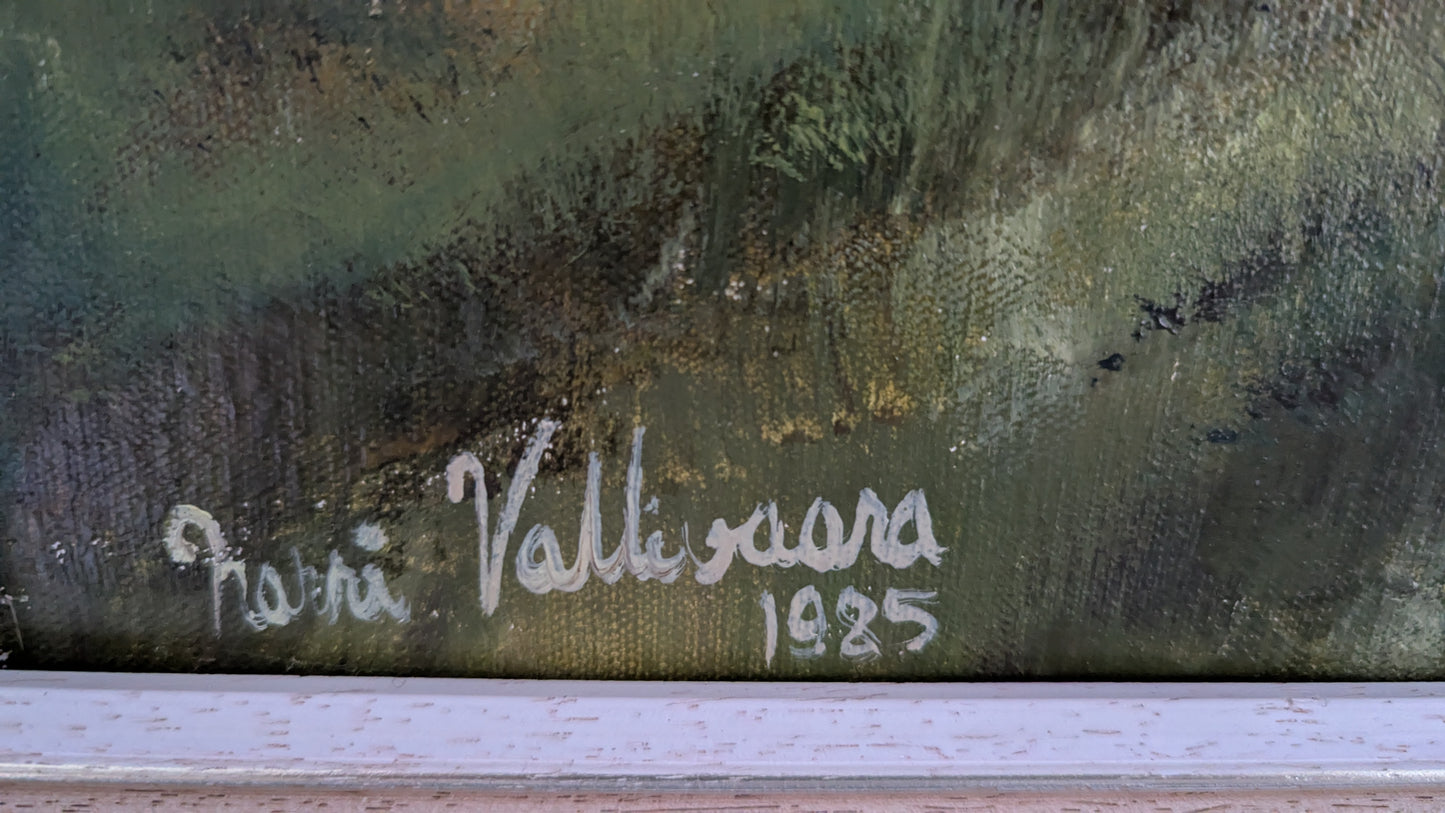 Harri Vallivaara - Signeerattu Öljyvärimaalaus (1985)
