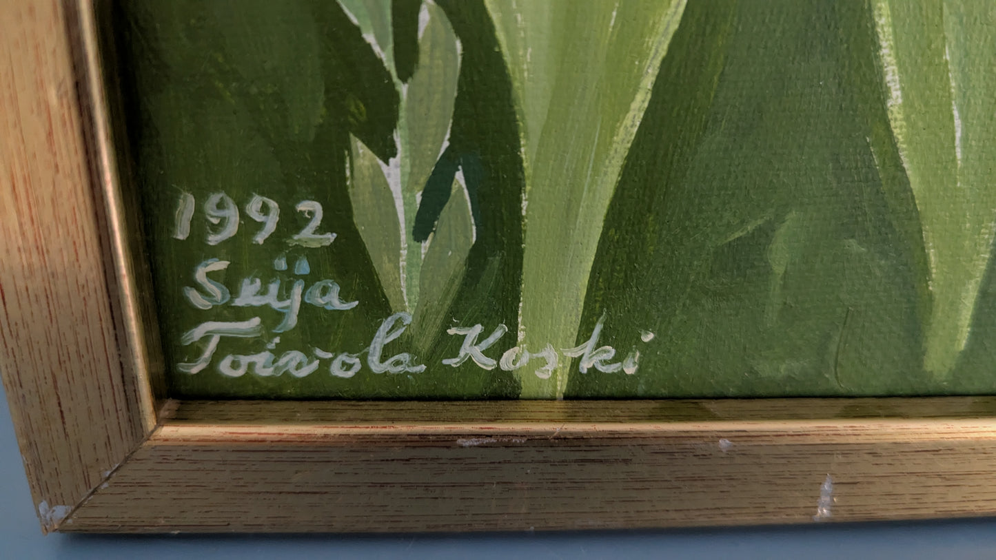 Seija Toivola-Koski - Vaaka (Signeerattu Öljyvärimaalaus 1992)