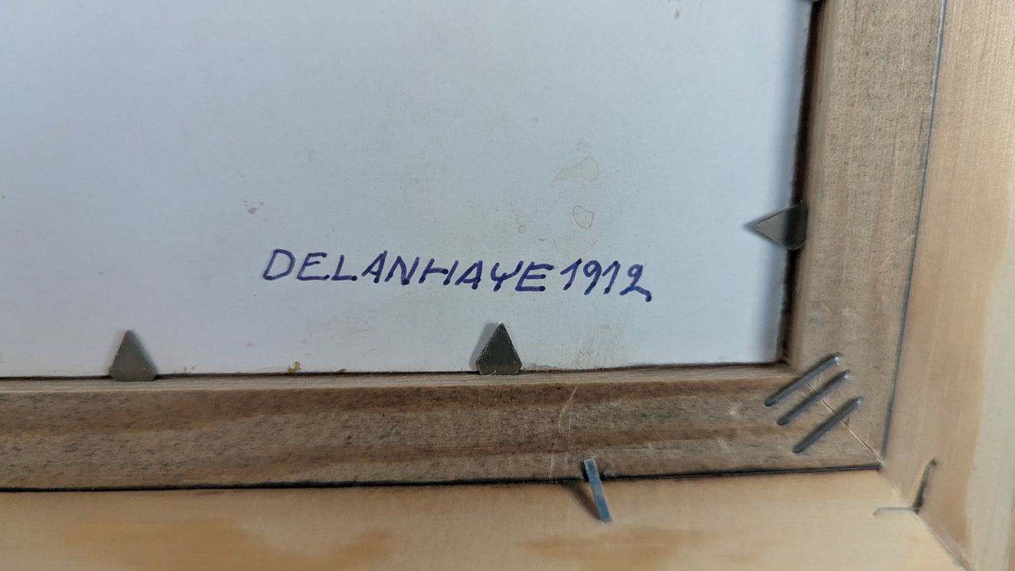 Veikko Siren - Delanhaye 1912 (Signeerattu Öljyvärimaalaus)