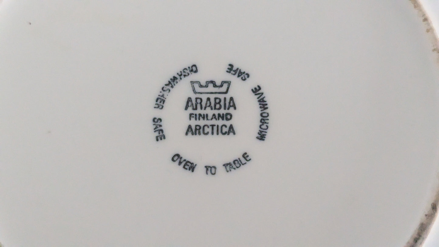 Arabia Arctica Sinikello Pata / Kulho (1984-1987, Esteri Tomula)