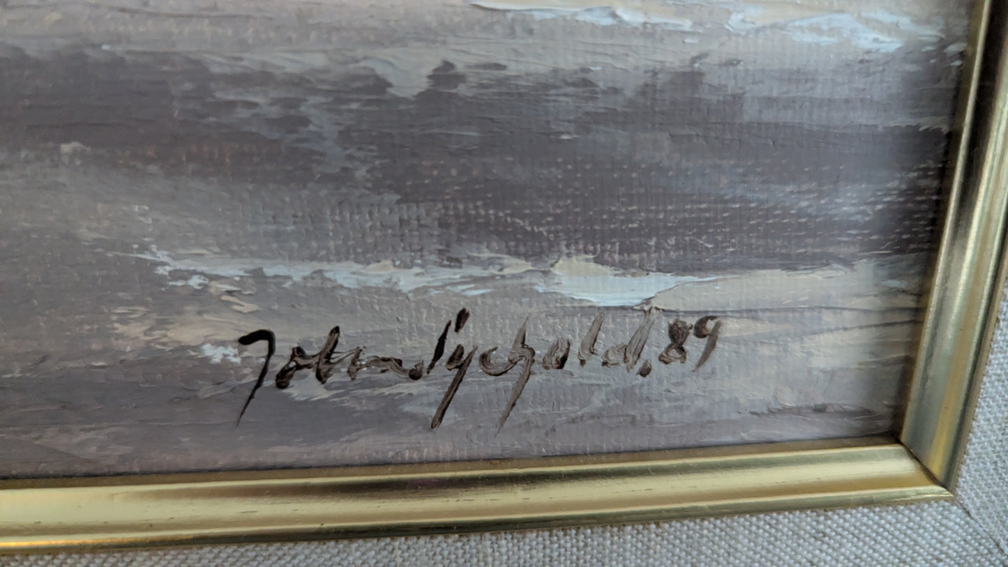John Sychold - Saaristomaisema (Signeerattu Öljyvärimaalaus 1989)