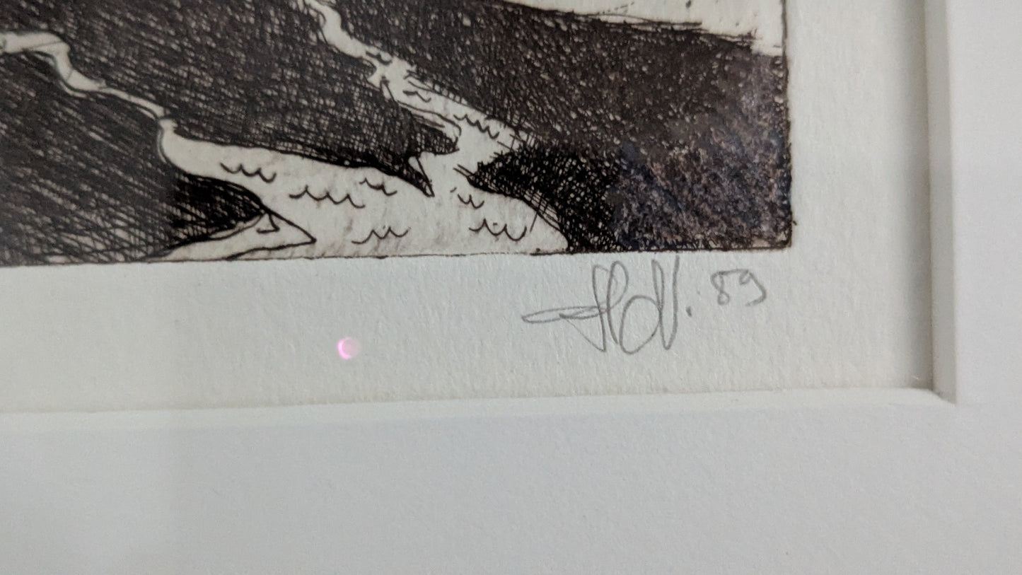 Hanna Varis - Onneton Vaimo (Signeerattu Etsaus 1989)