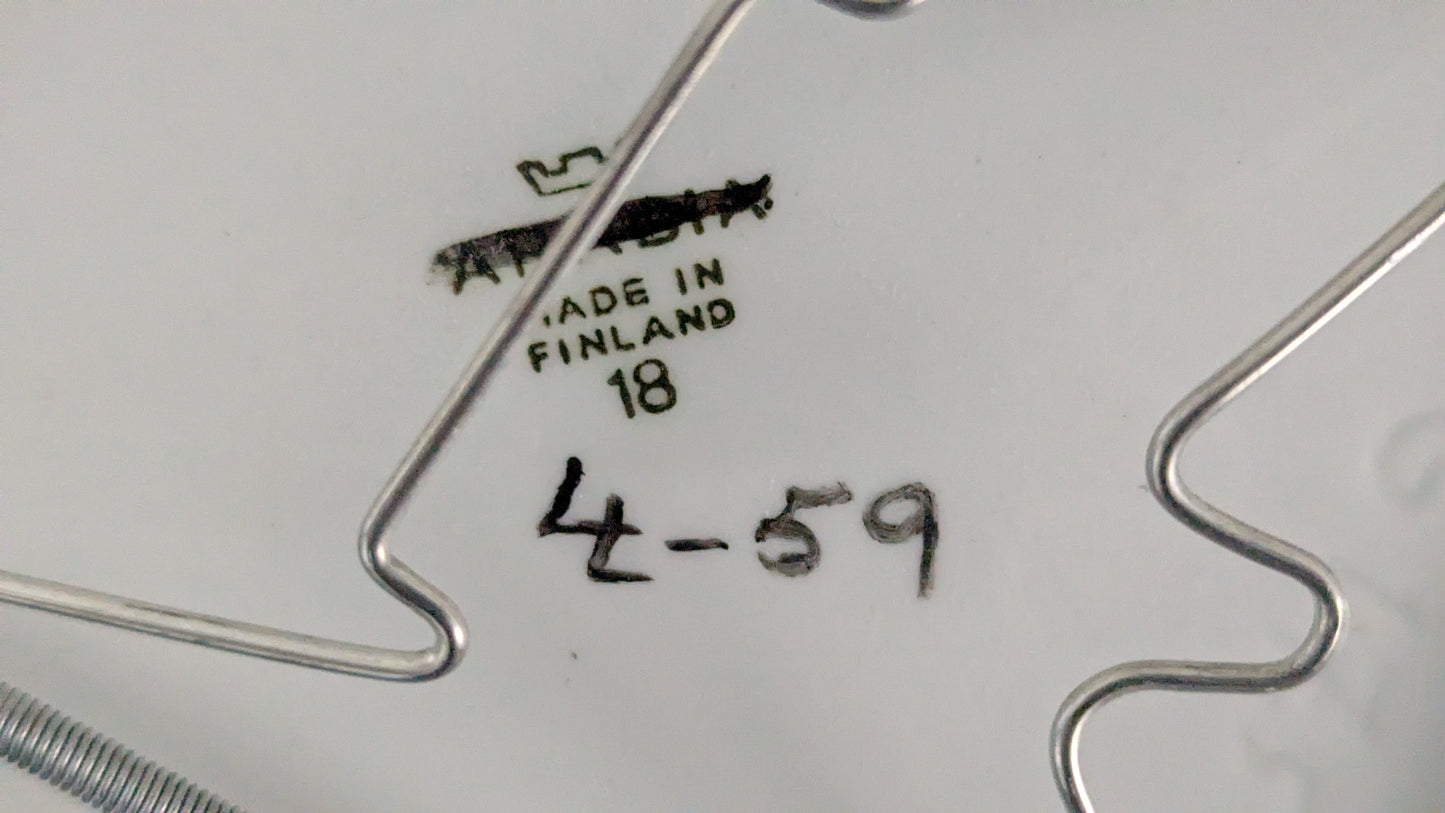 Arabia - Käsinmaalattu Koristelautanen / Seinälautanen (1959, Signeerattu LL)