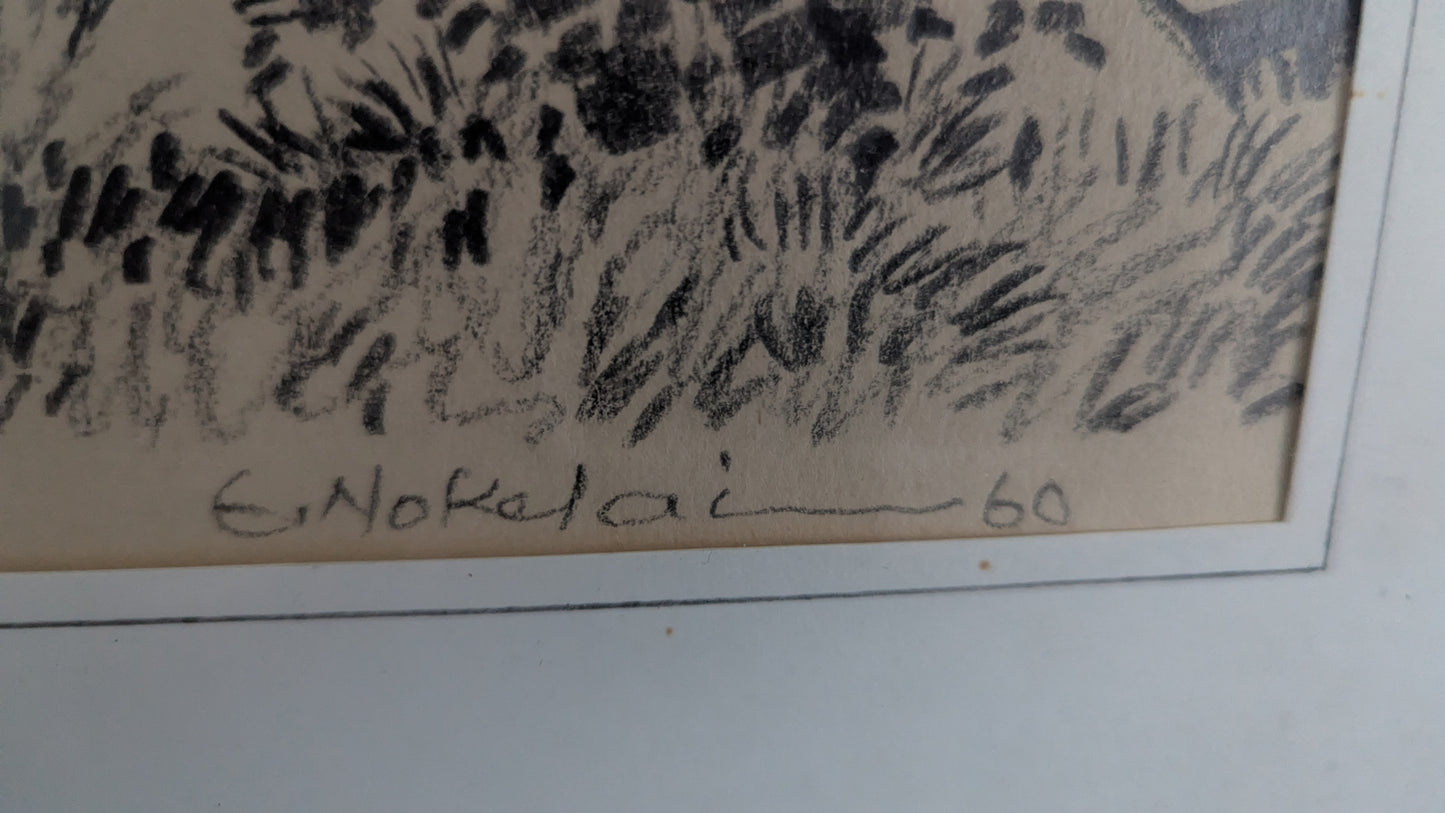 Eero Nokelainen - Signeerattu Lyijytyö (1960)