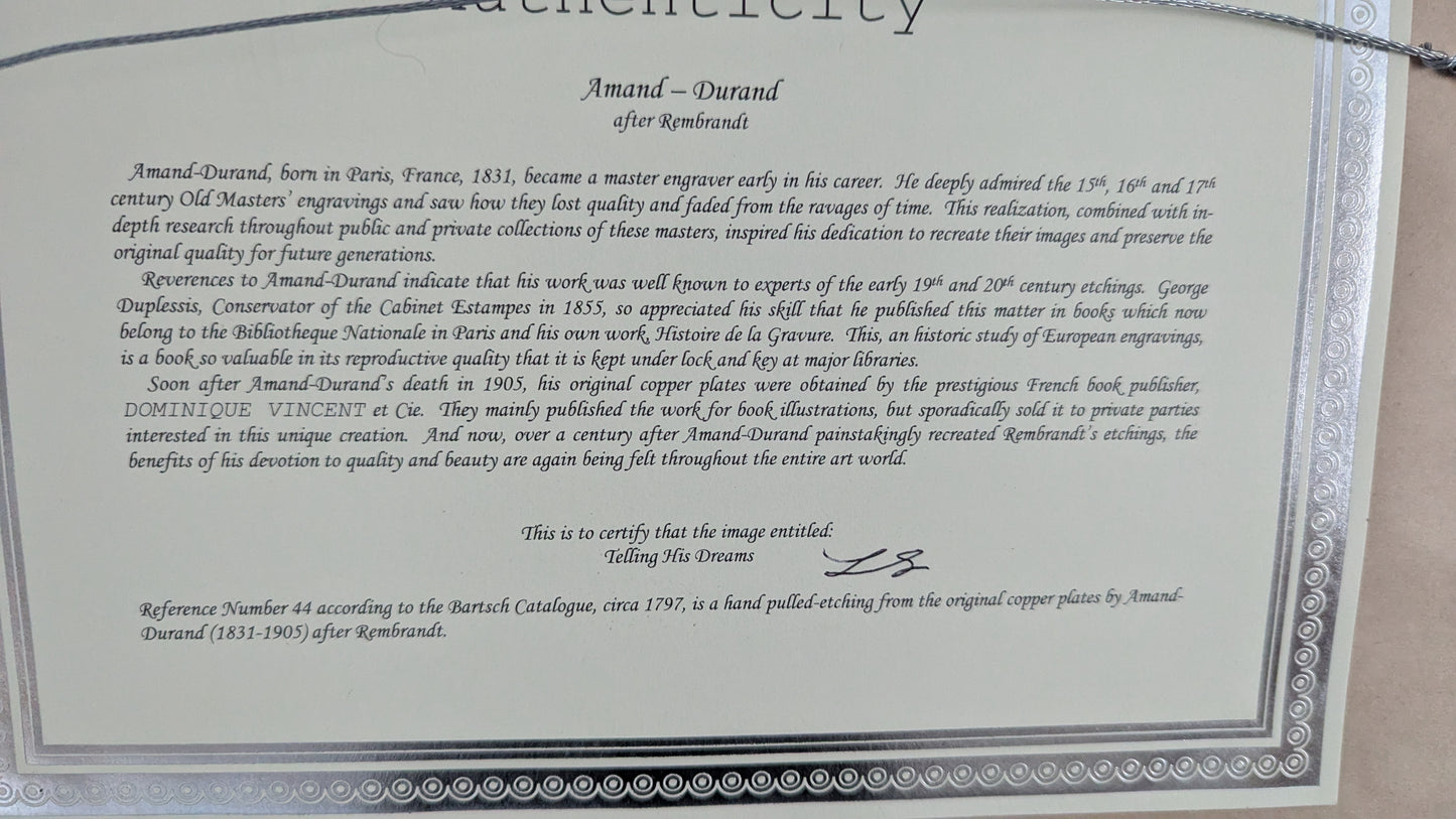 Rembrandt van Rijn / Amand-Durand - Agony in the Garden (Etsaus)