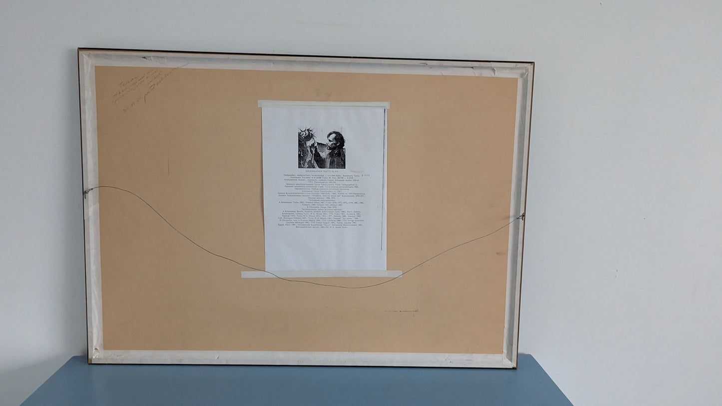 Pertti Kolehmainen - Portaat Joita Ei Voi Kulkea (Signeerattu Grafiikka 1983)